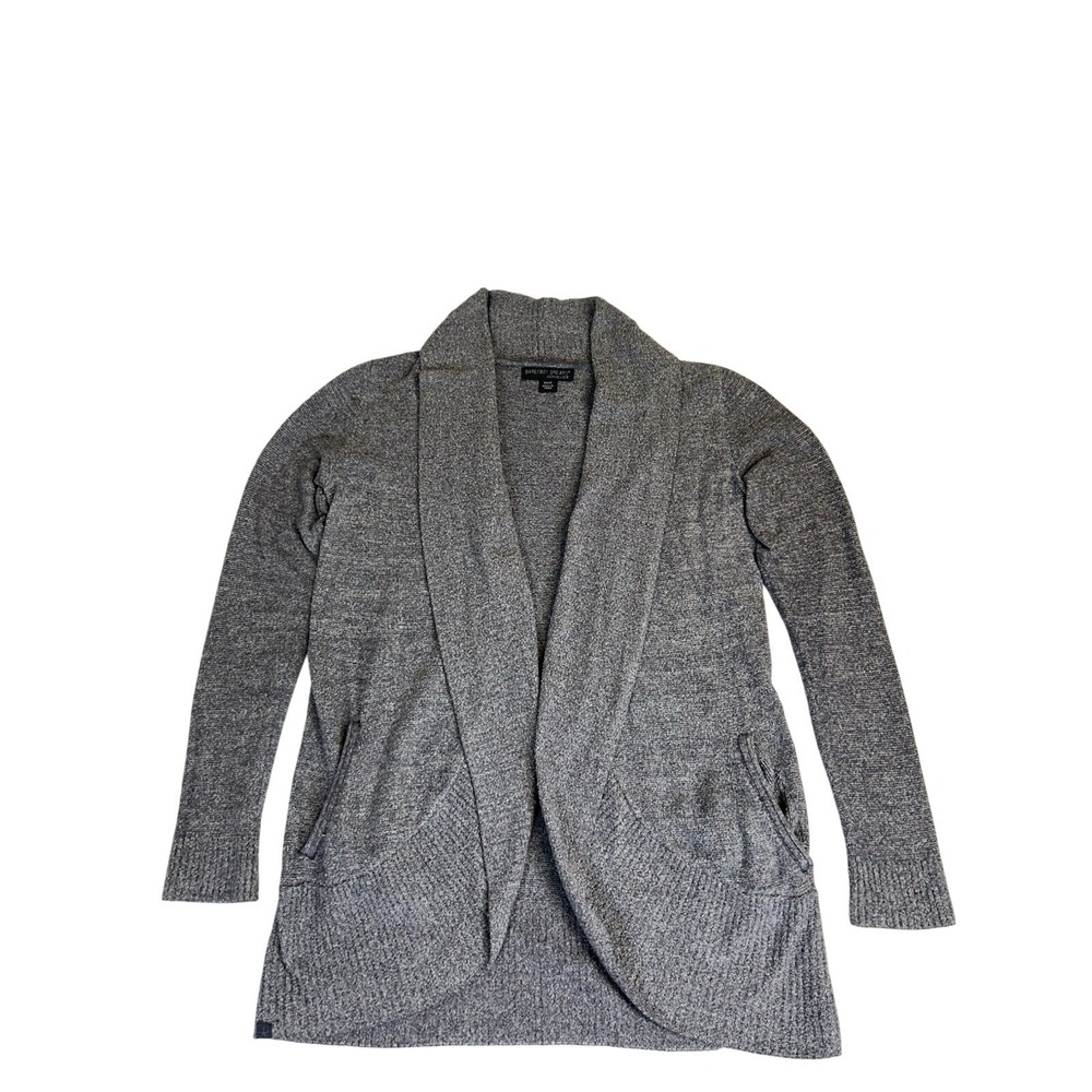 Barefoot Dreams CozyChic Lite Circle Cardigan Gray XS/S Style 452‎ Pockets